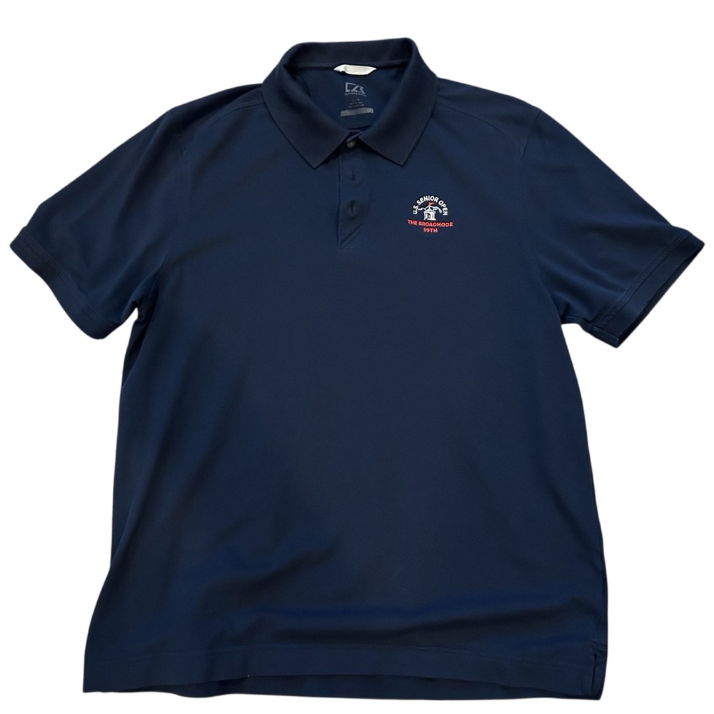 US Senior Open Navy Golf Shirt - Cutter & Buck, Men’s Large